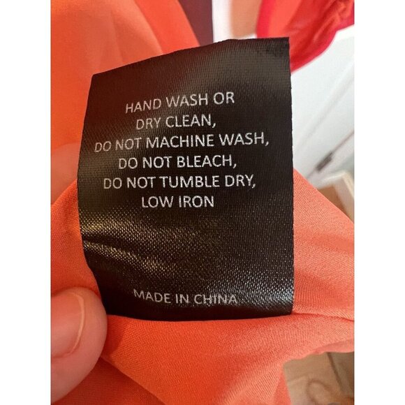 Hutch Lindie Geo Print Long Sleeve Wrap Dress Small Coral Lined NWT $297 - Picture 10 of 10